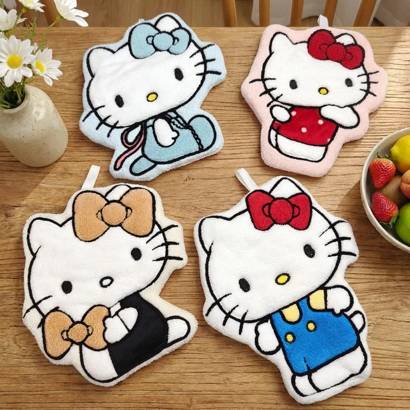Cleanser Face - Cartoon Cat Printed Hand Towel Kawaii