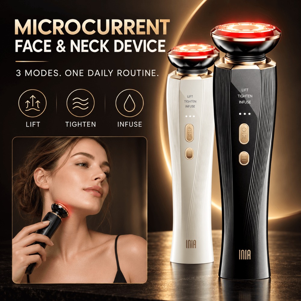 Skincare Glowing - 3 Mode Microcurrent Facial Device Red