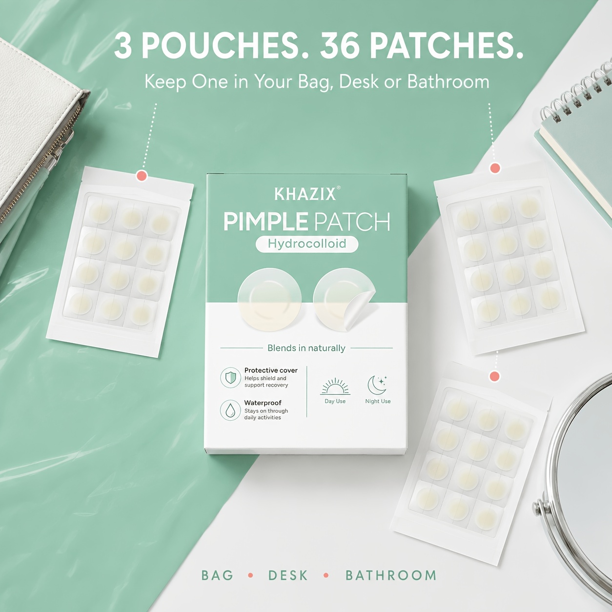 12/36PCS pimple patch,invisibl - Skincare China review and price