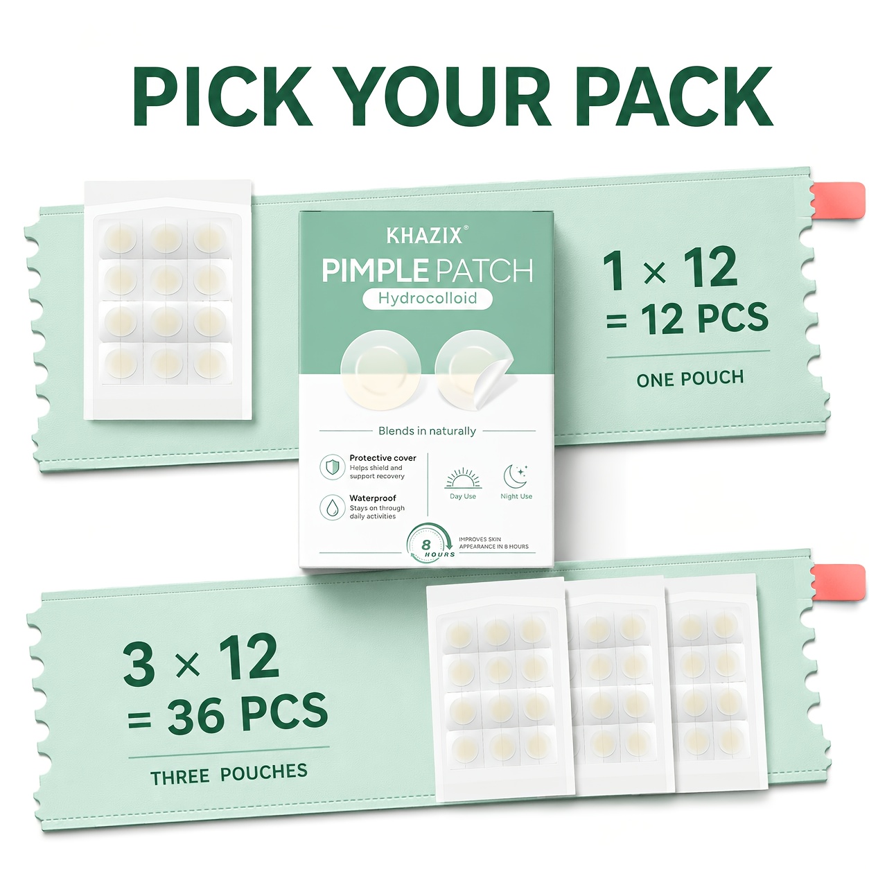 12/36PCS pimple patch,invisibl - Skincare China review and price